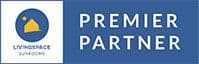 Livingspace Sunrooms Premier Partner badge logo.